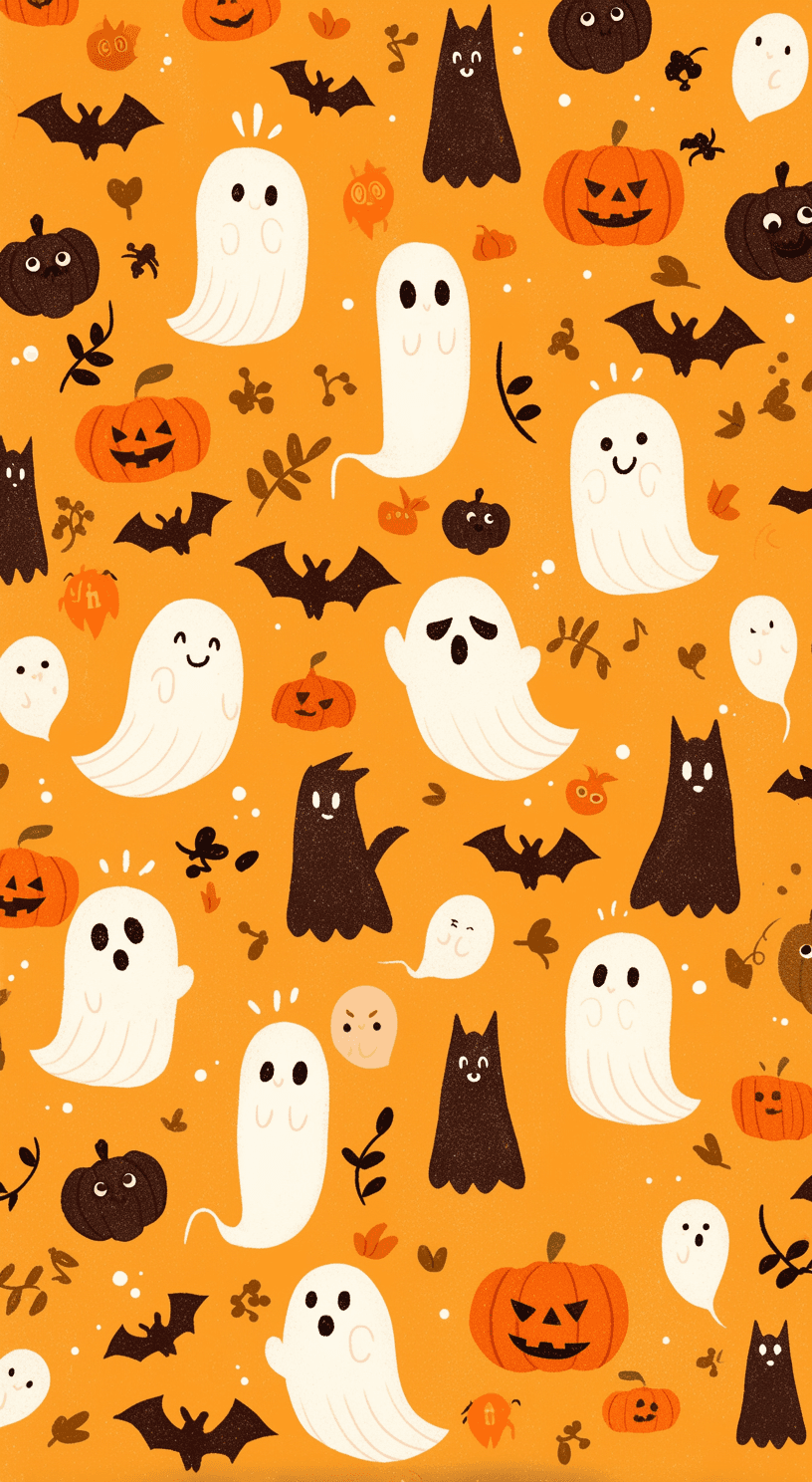 Halloween Ghost 1350 original repeating artwork