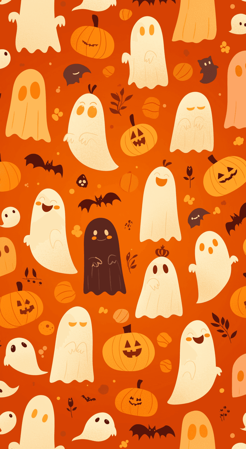 Halloween Ghost 1349 original repeating artwork