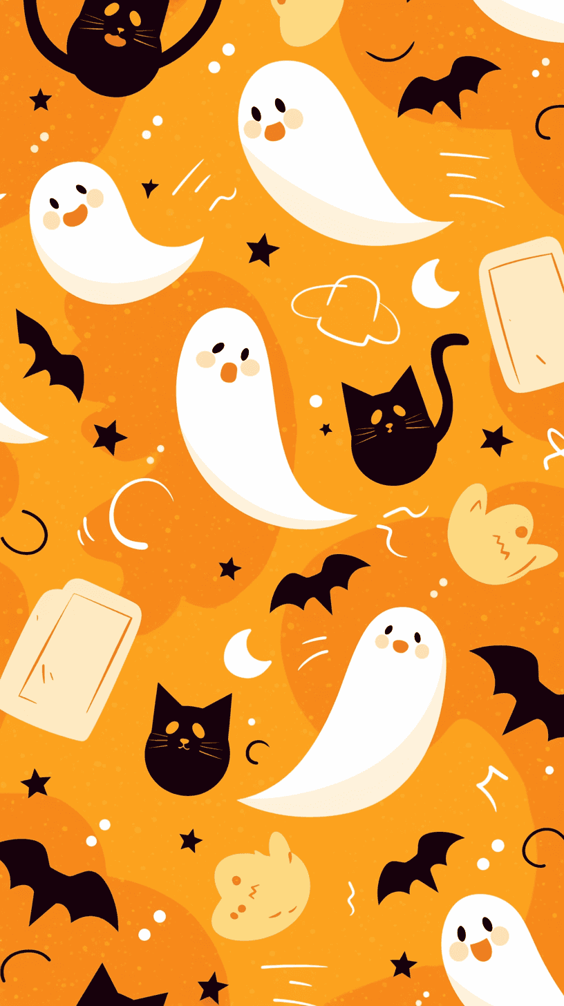 Halloween Ghost 1348 original repeating artwork