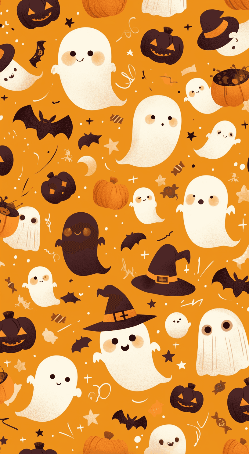Halloween Ghost 1278 original repeating artwork
