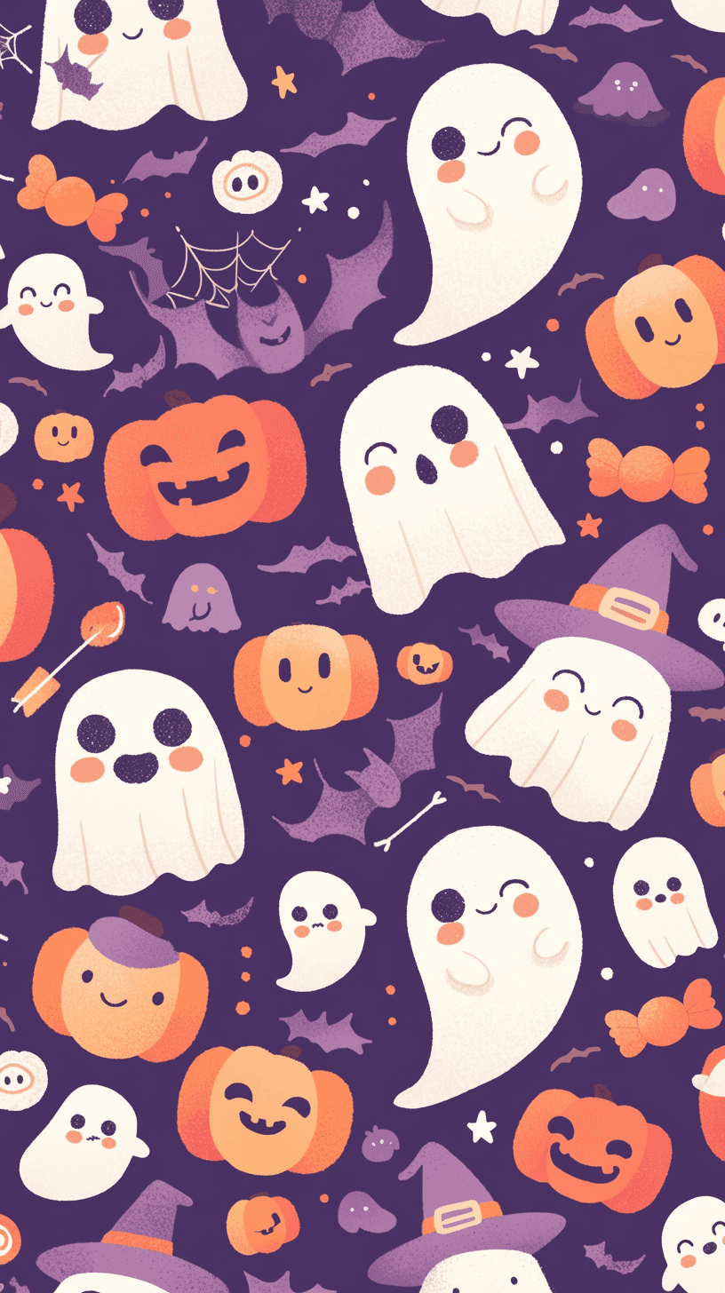 Halloween Ghost 1276 original repeating artwork