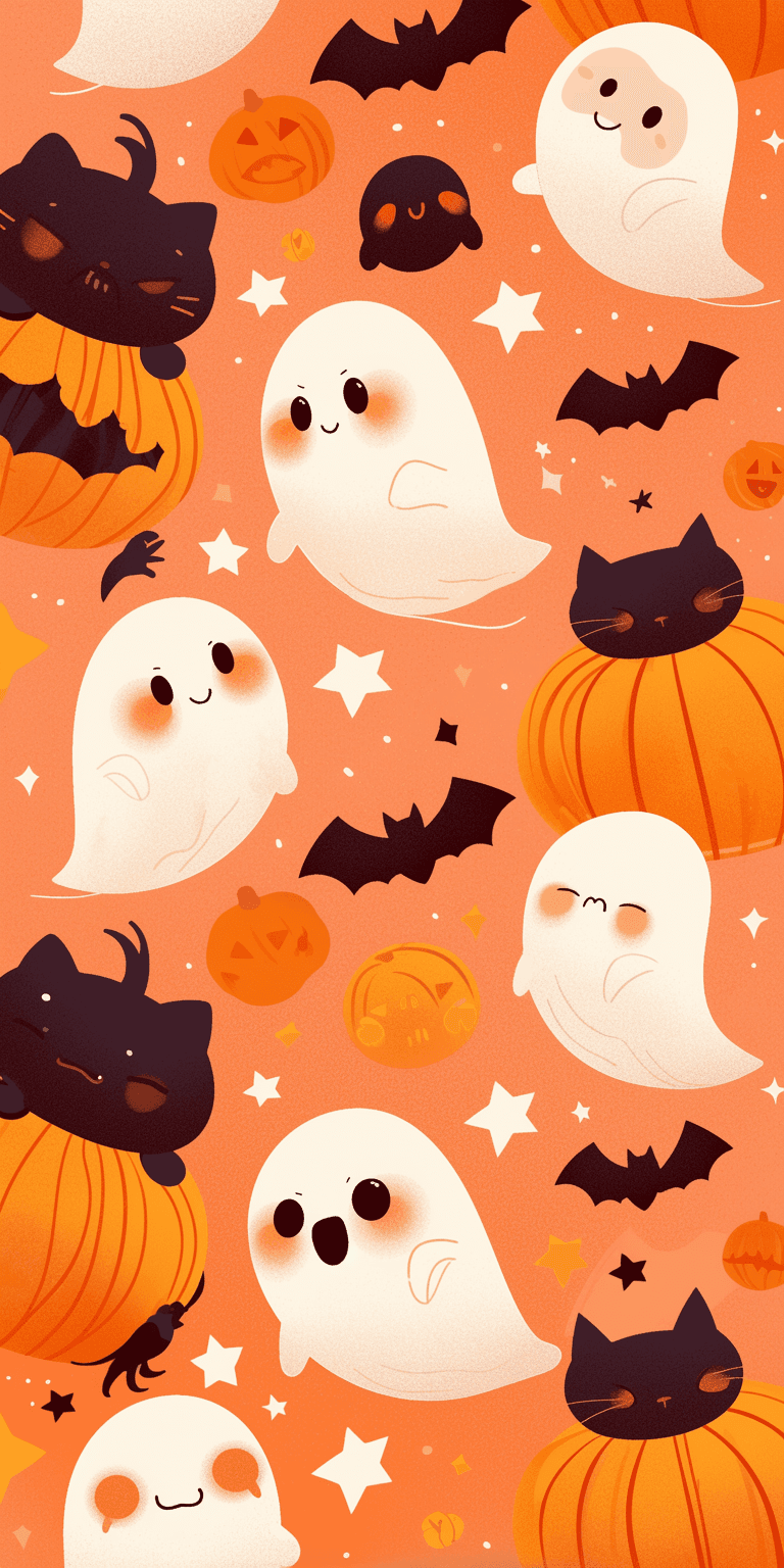 Halloween Ghost 1236 original repeating artwork