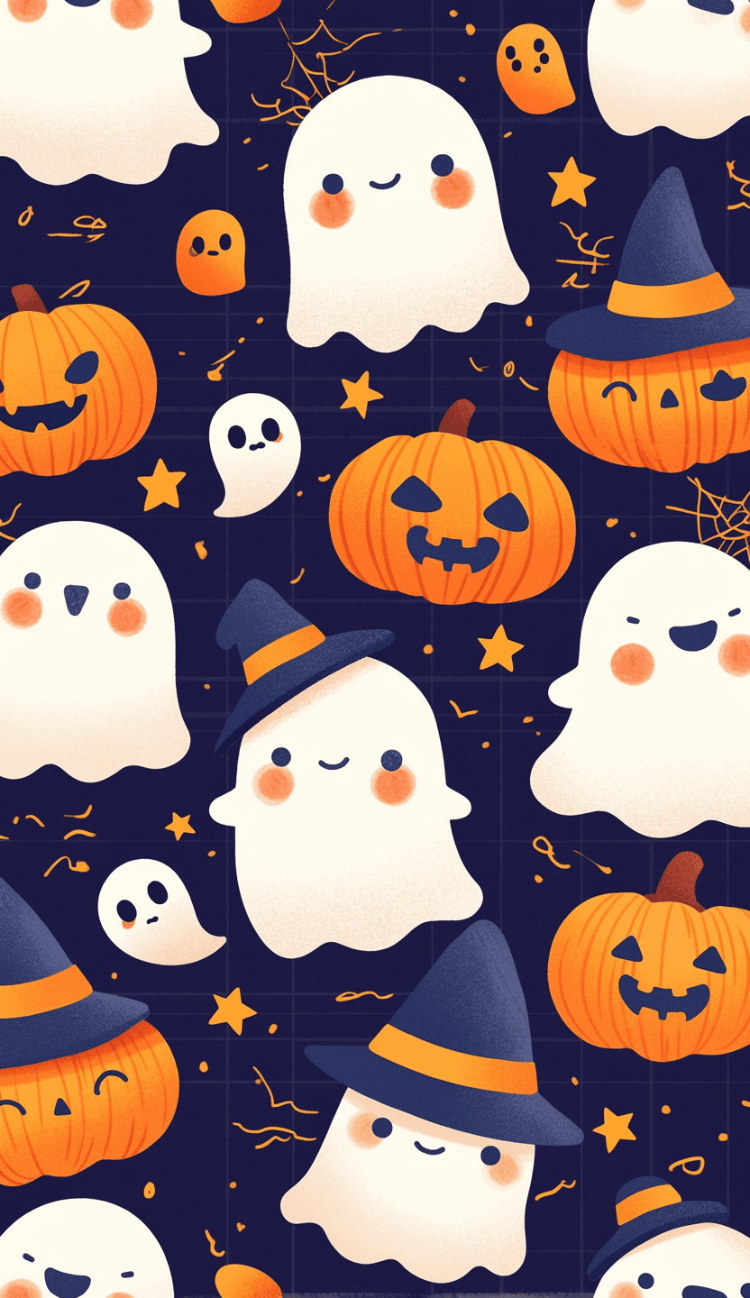 Halloween Ghost 1345 original repeating artwork