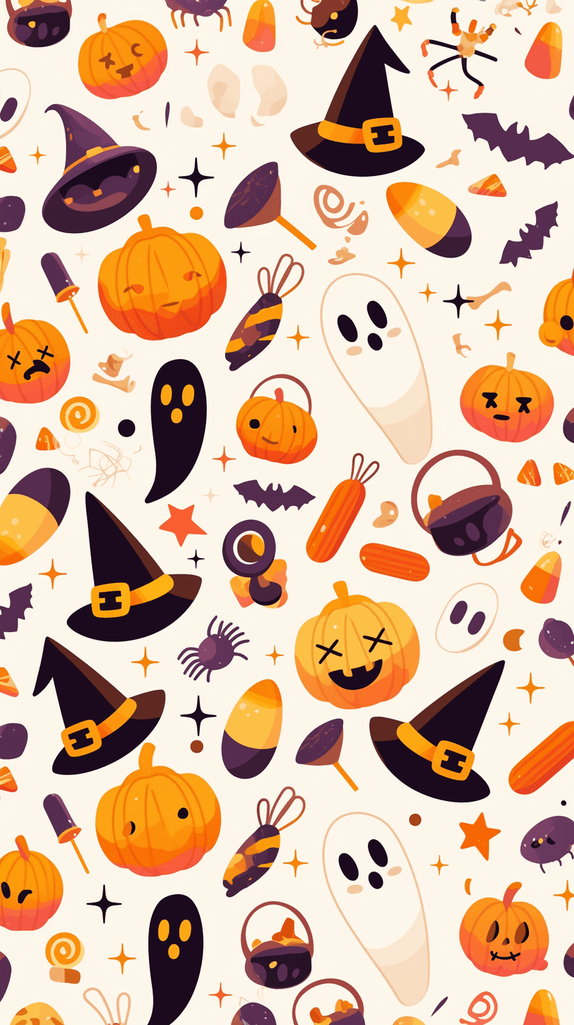 Halloween Hat Prism original repeating artwork