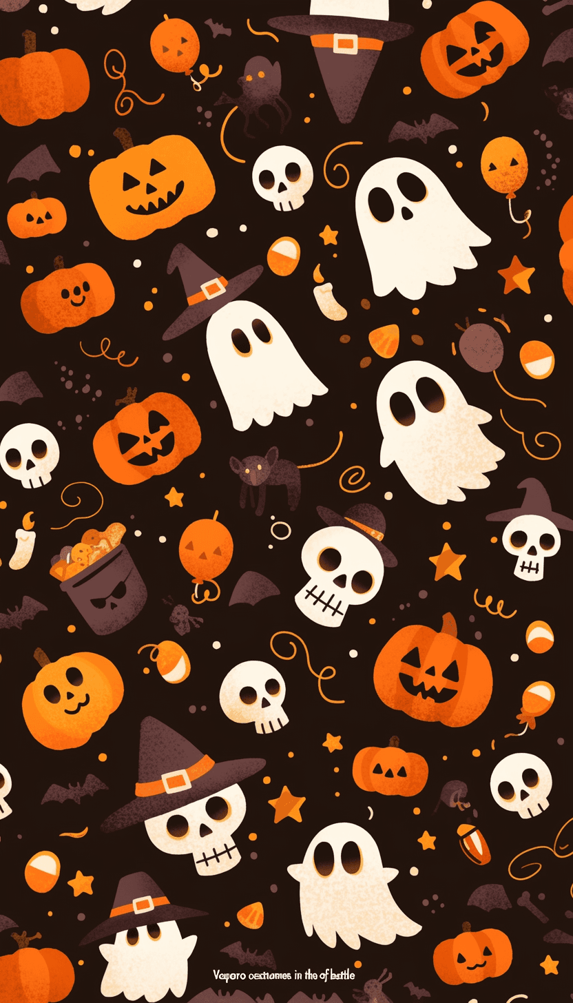 Halloween Ghost 1039 original repeating artwork
