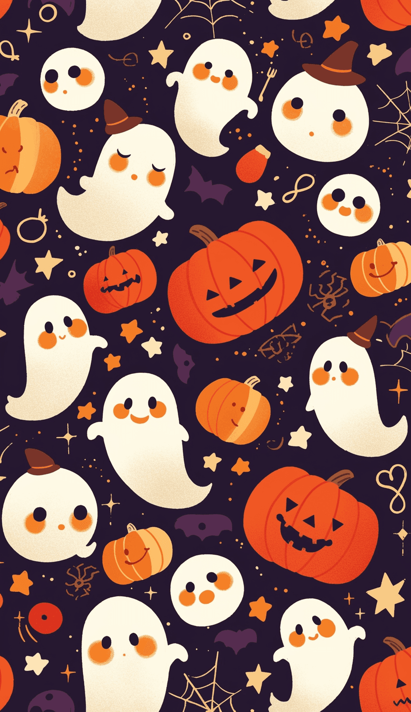 Halloween Ghost 1323 original repeating artwork