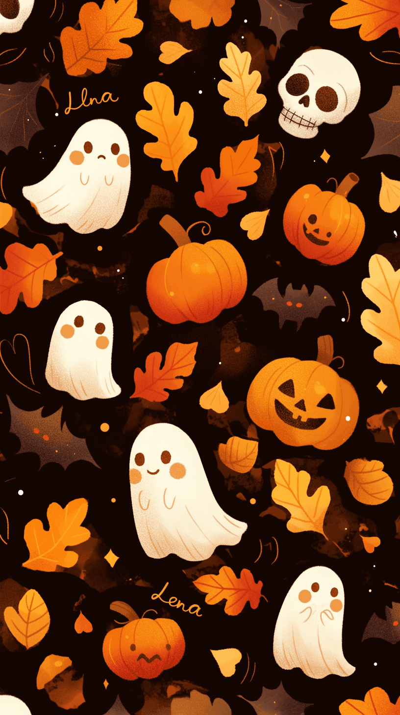 Halloween Ghost 1320 original repeating artwork