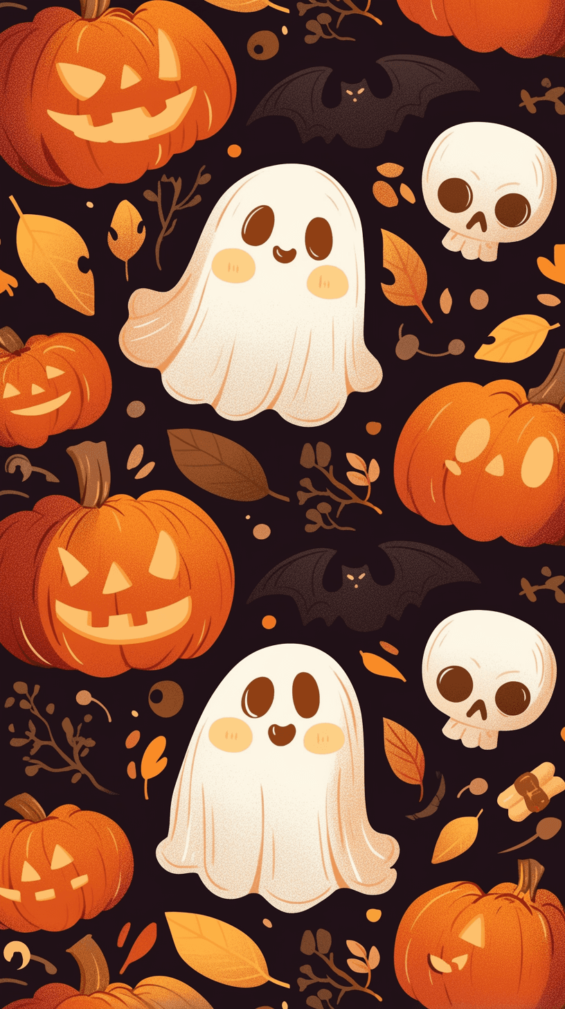 Halloween Ghost 1184 original repeating artwork