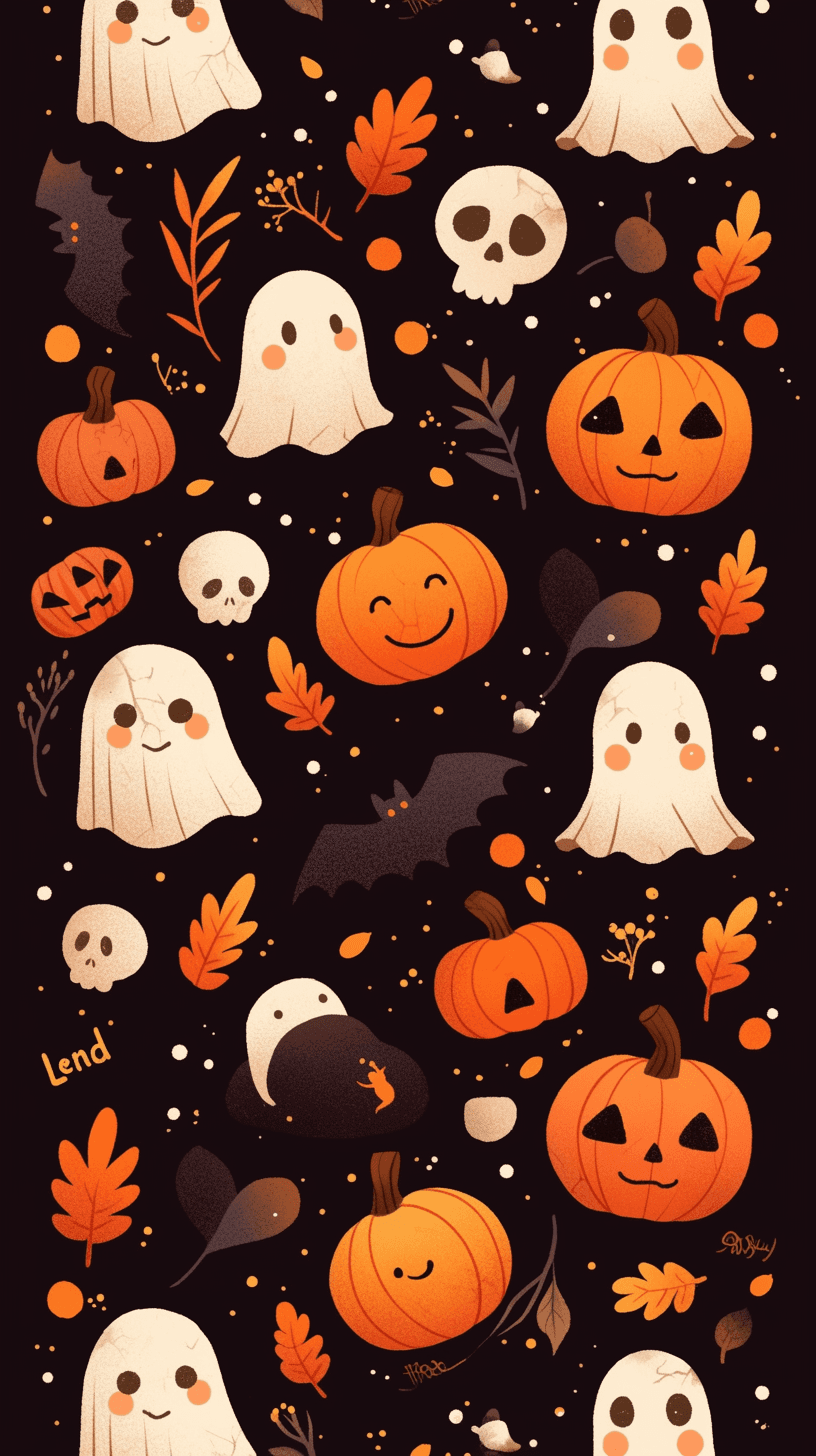 Halloween Ghost 1319 original repeating artwork