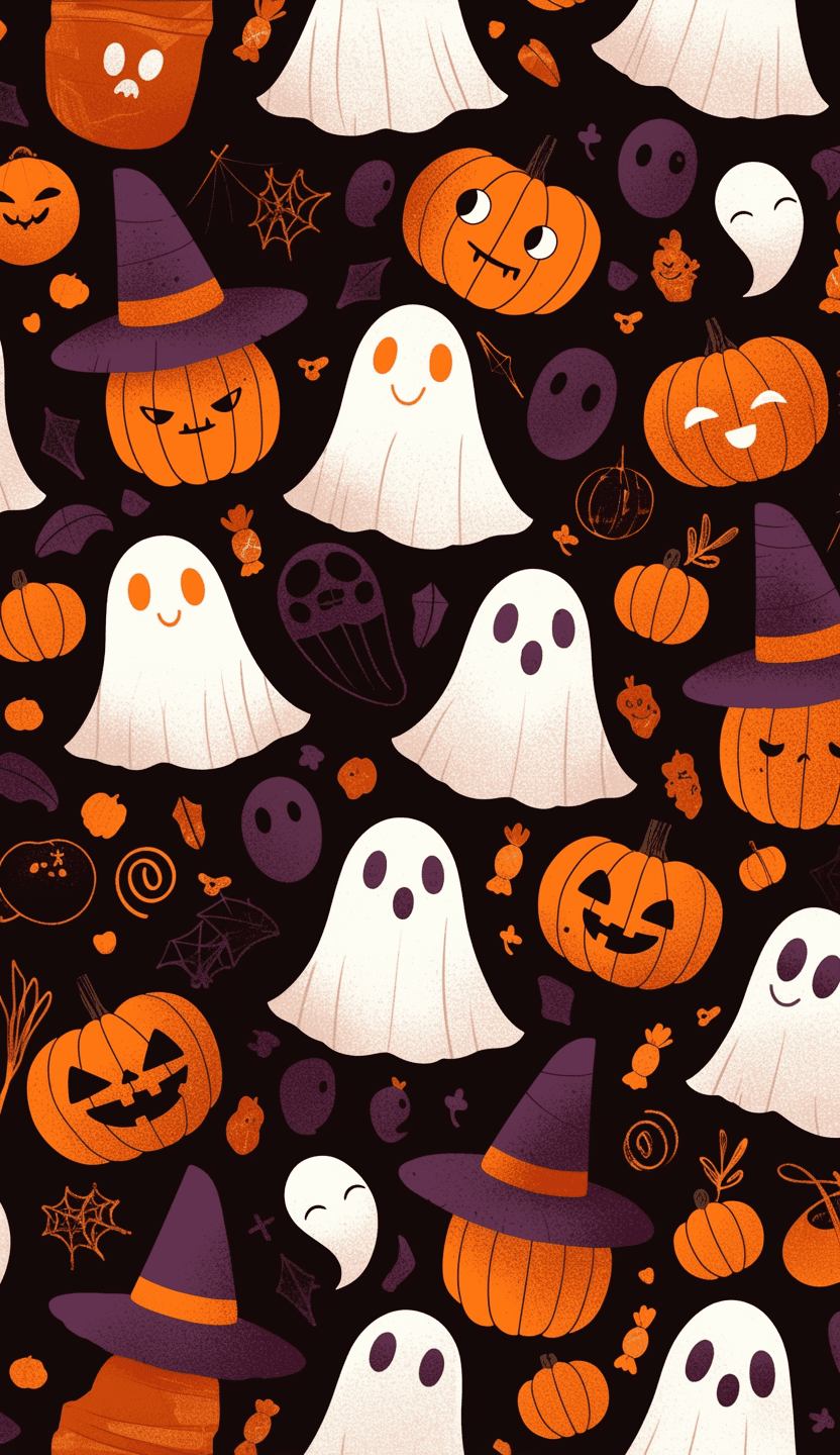 Halloween Ghost 1183 original repeating artwork