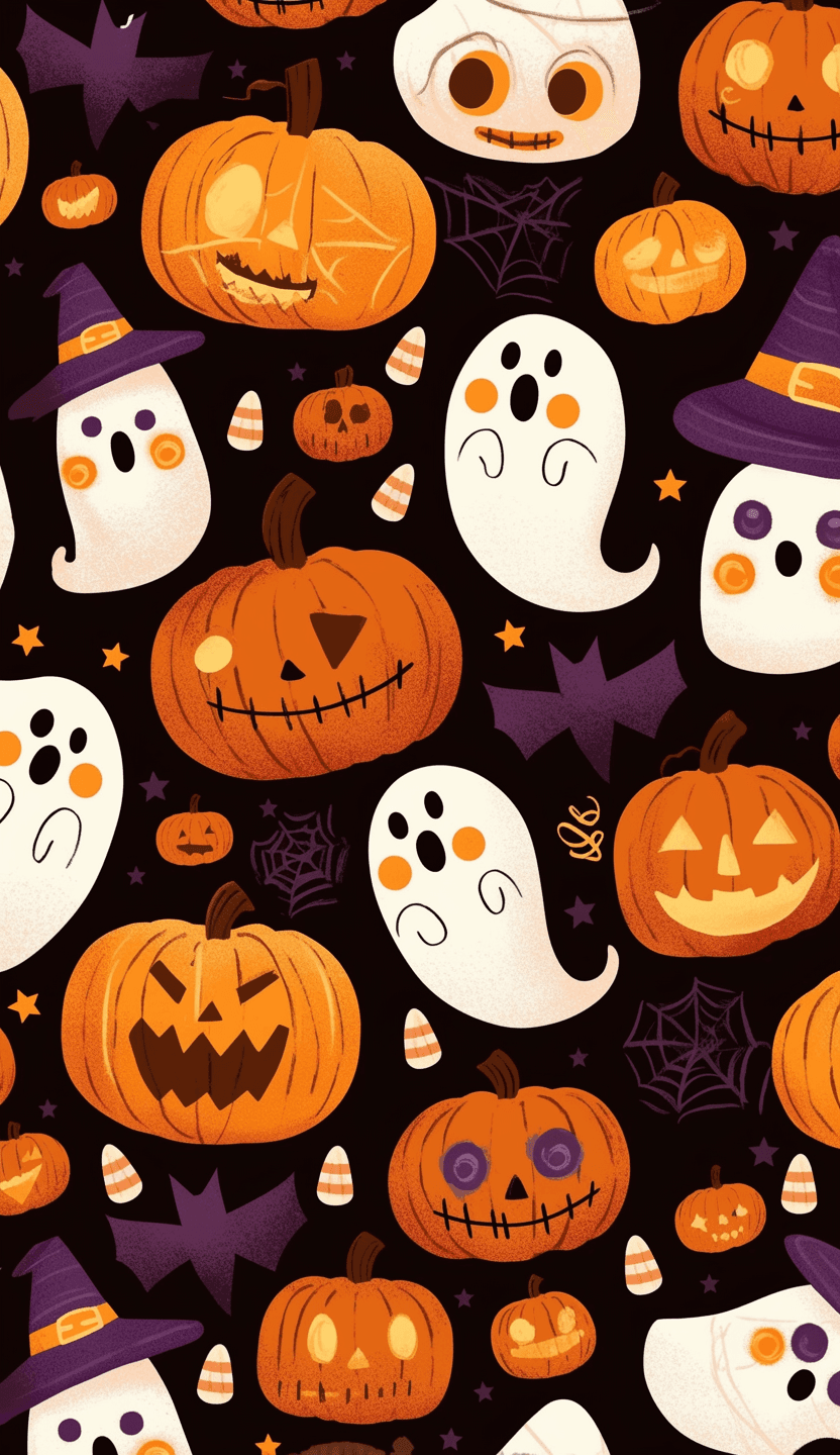 Halloween Ghost 982 original repeating artwork