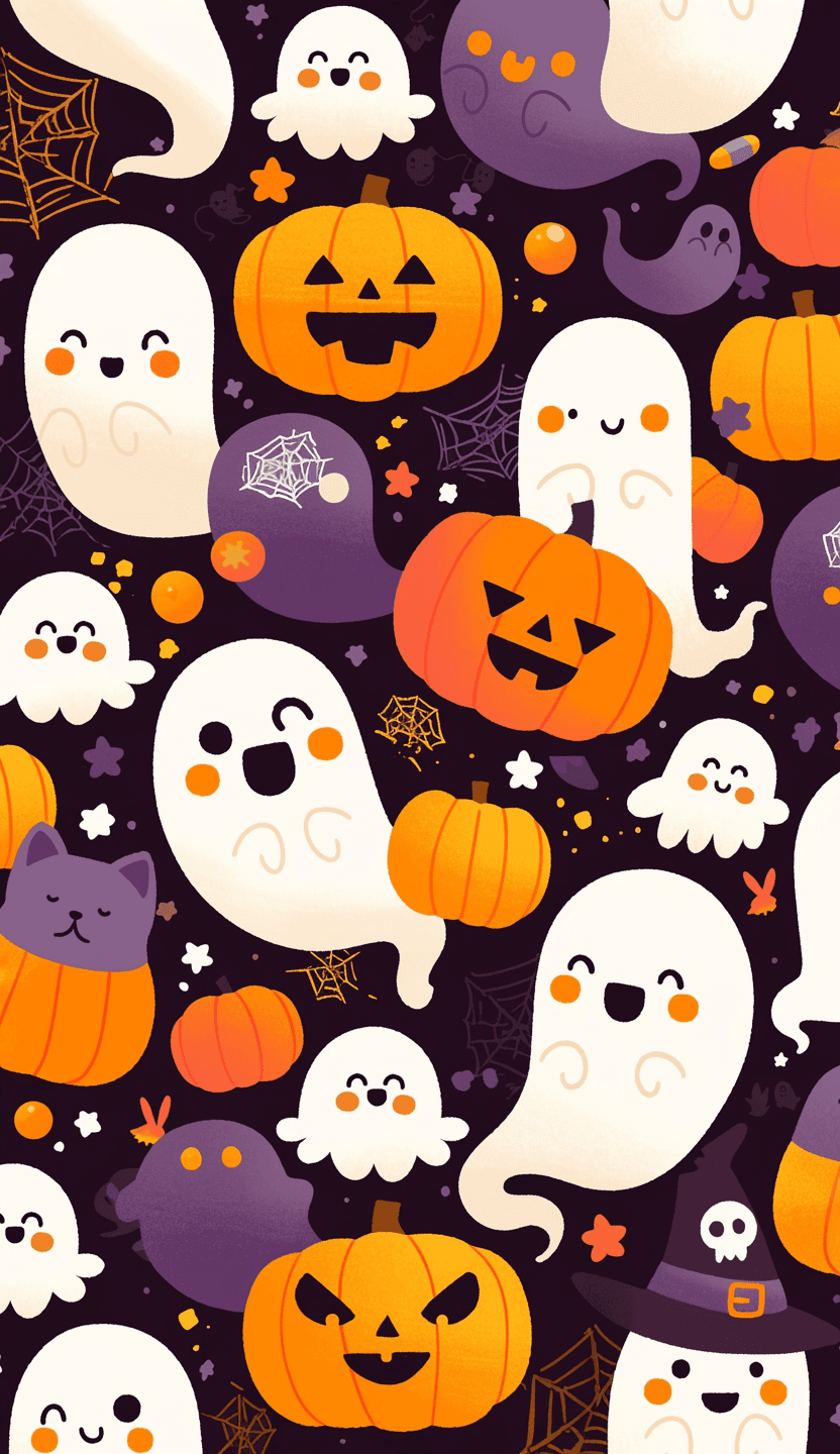 Halloween Ghost 1402 original repeating artwork