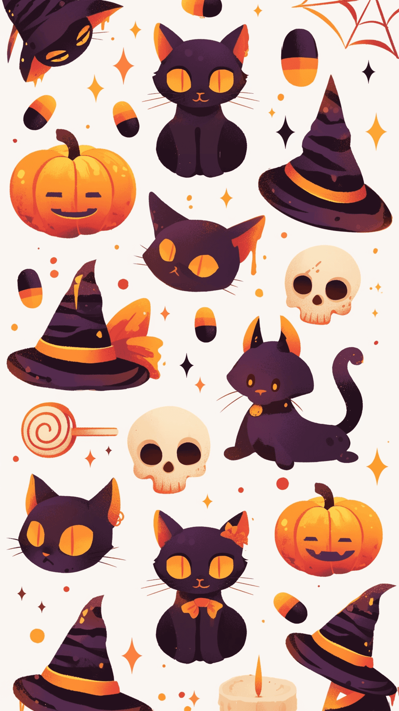Halloween Ghost 1292 original repeating artwork
