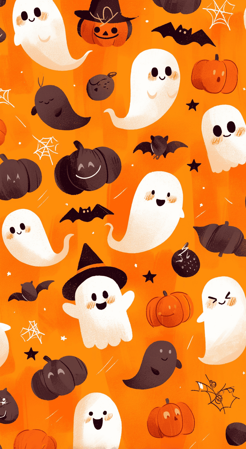 Halloween Ghost 1181 original repeating artwork
