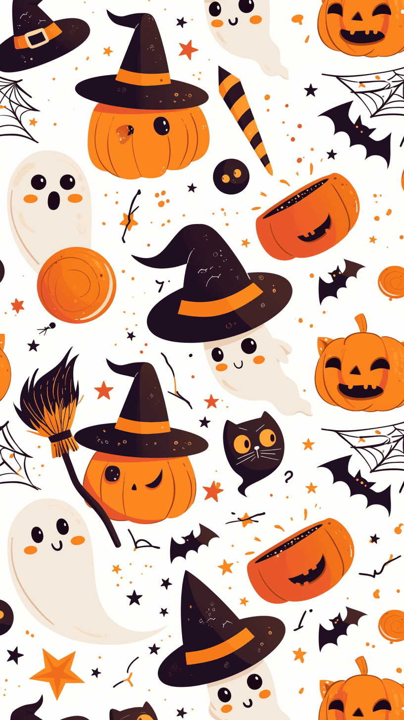 Halloween Ghost 1235 original repeating artwork