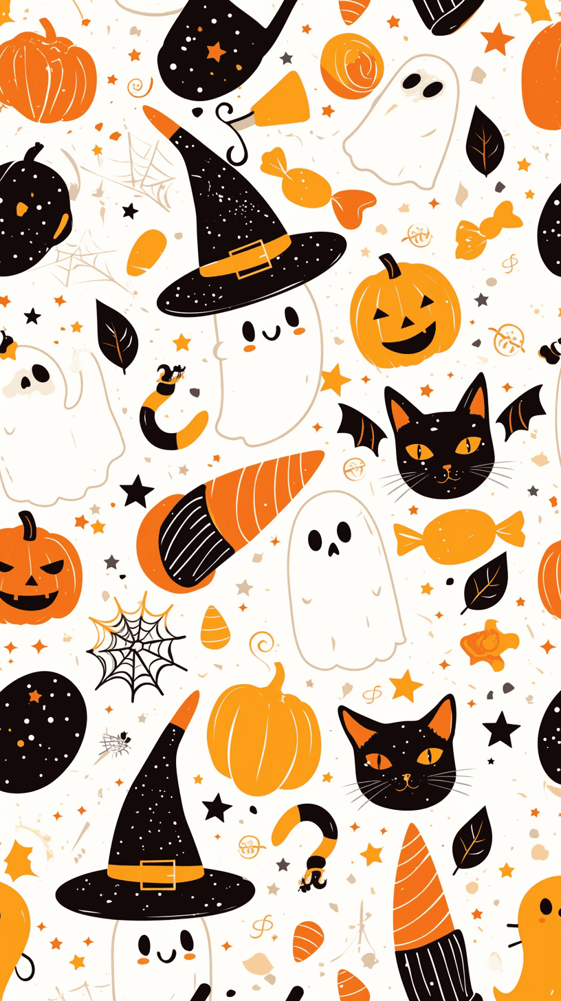Halloween Ghost 1179 original repeating artwork