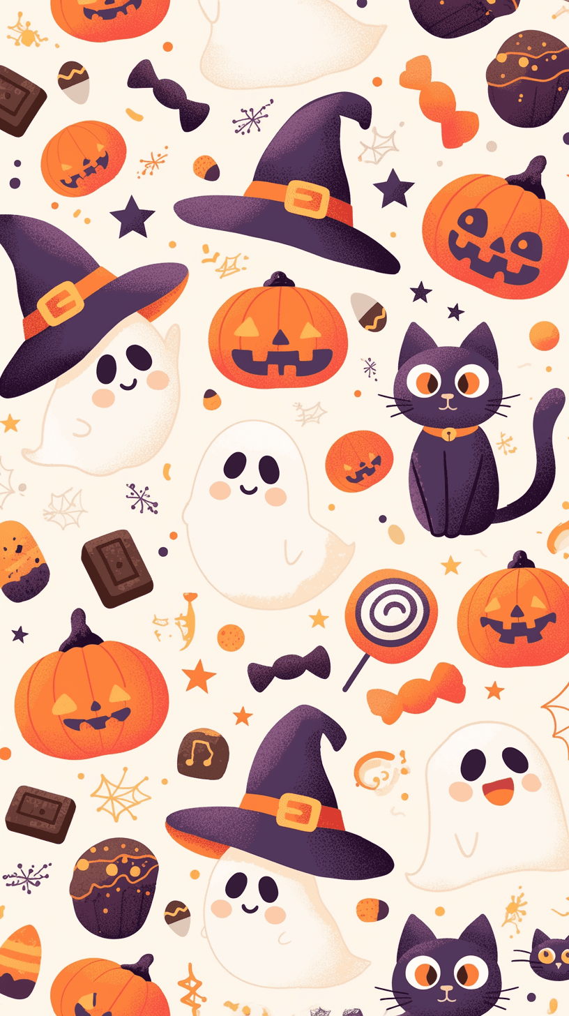 Halloween Ghost 981 original repeating artwork
