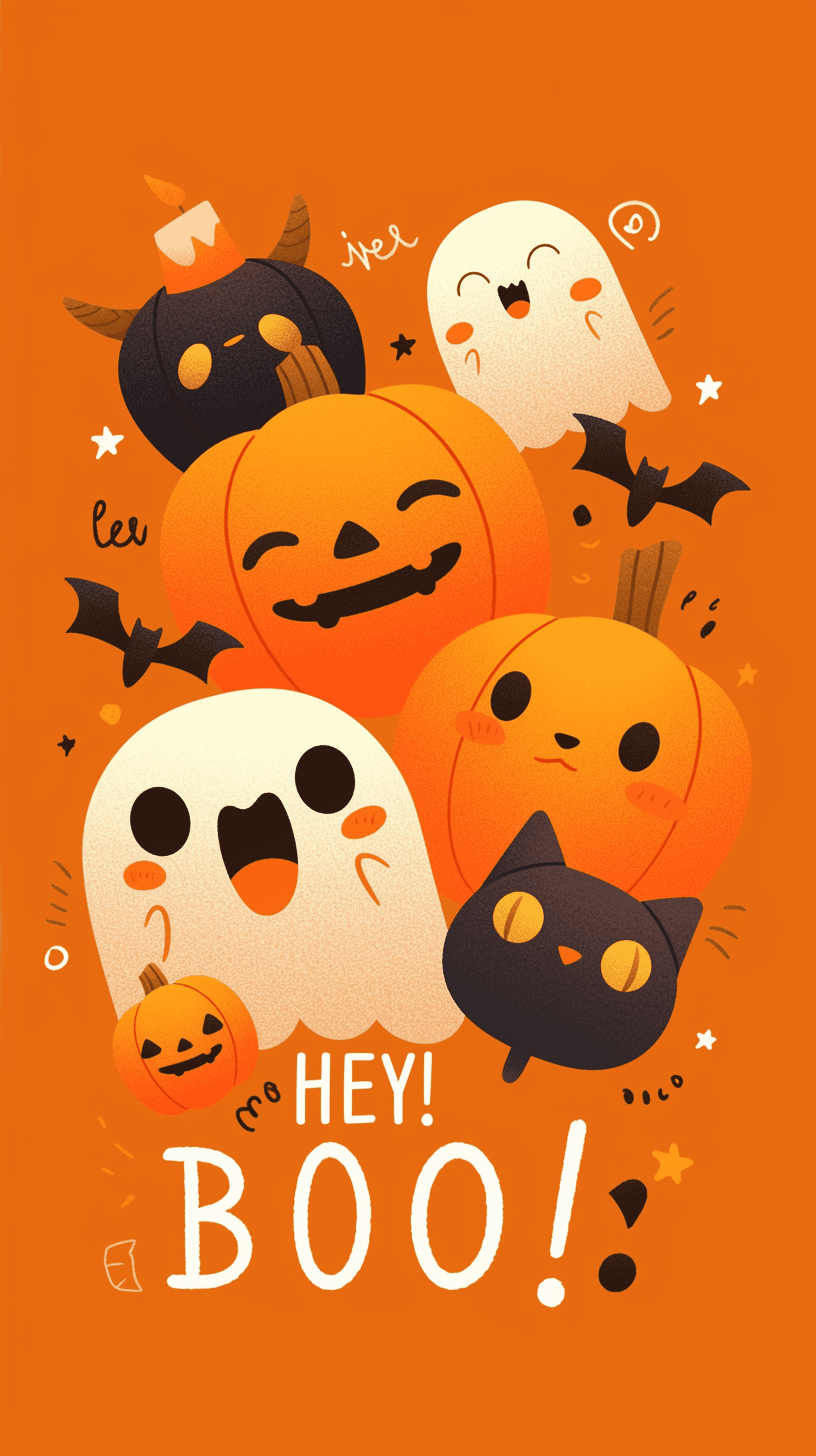 Halloween Pumpkin 214 original repeating artwork