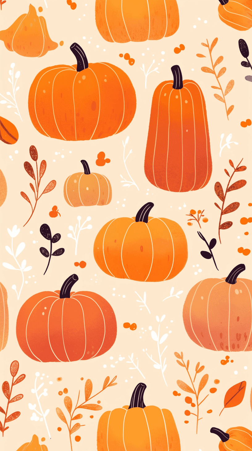 Halloween Pumpkin 317 original repeating artwork