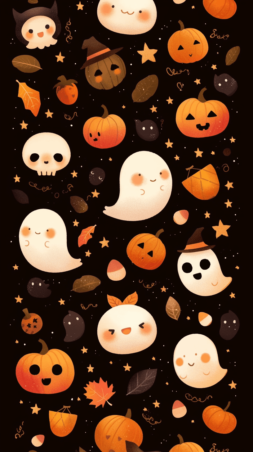 Halloween Pumpkin 359 original repeating artwork