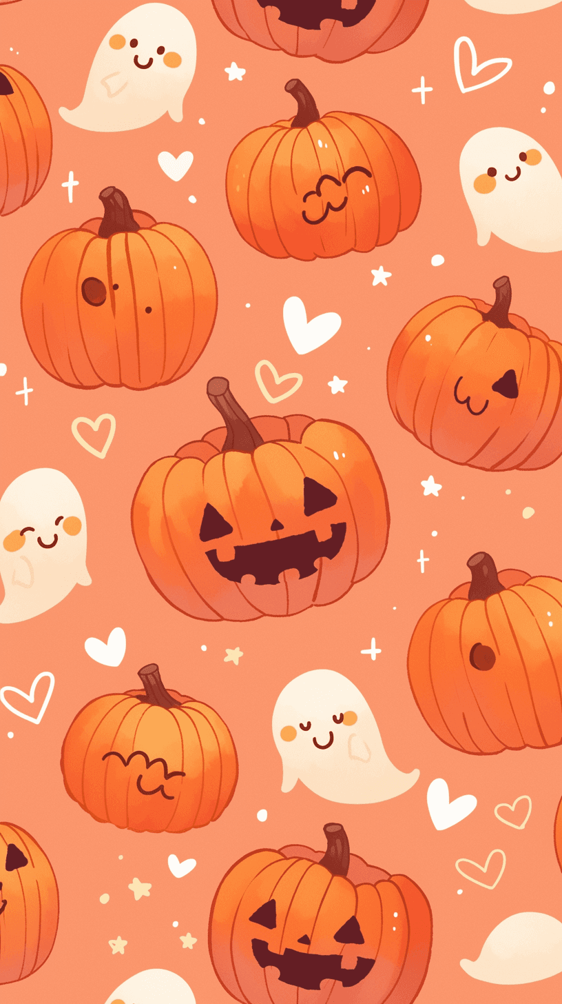 Halloween Pumpkin 333 original repeating artwork