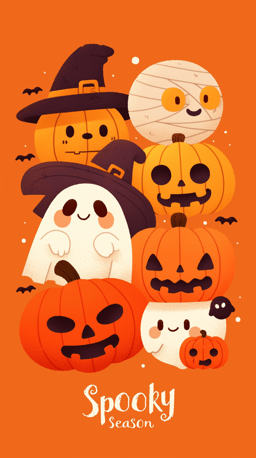Halloween Pumpkin 297 original repeating artwork