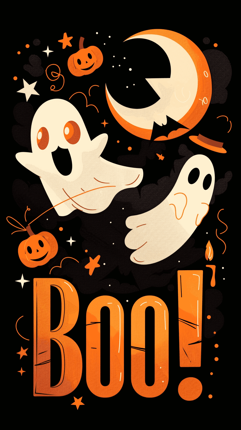 Halloween Ghost 1059 original repeating artwork