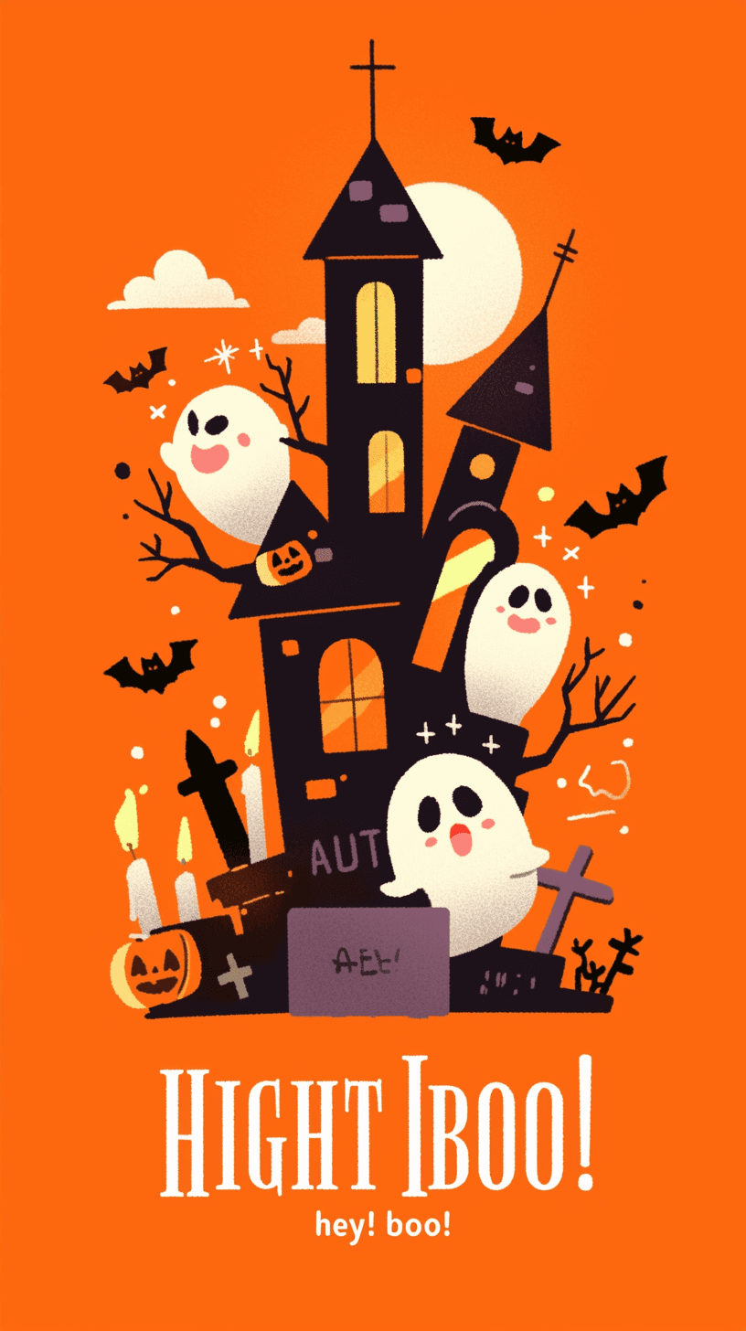 Halloween Ghost 1232 original repeating artwork