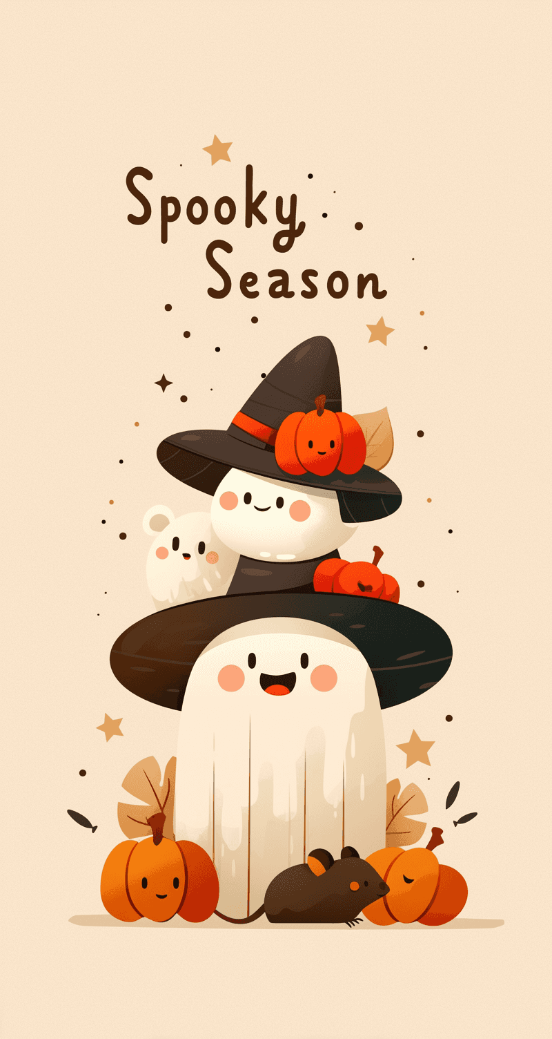 Halloween Ghost 511 original repeating artwork