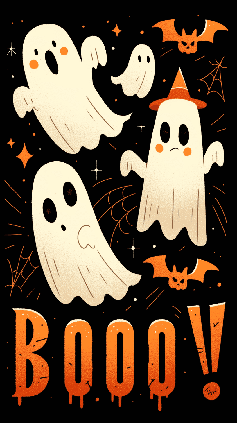 Halloween Ghost 1176 original repeating artwork