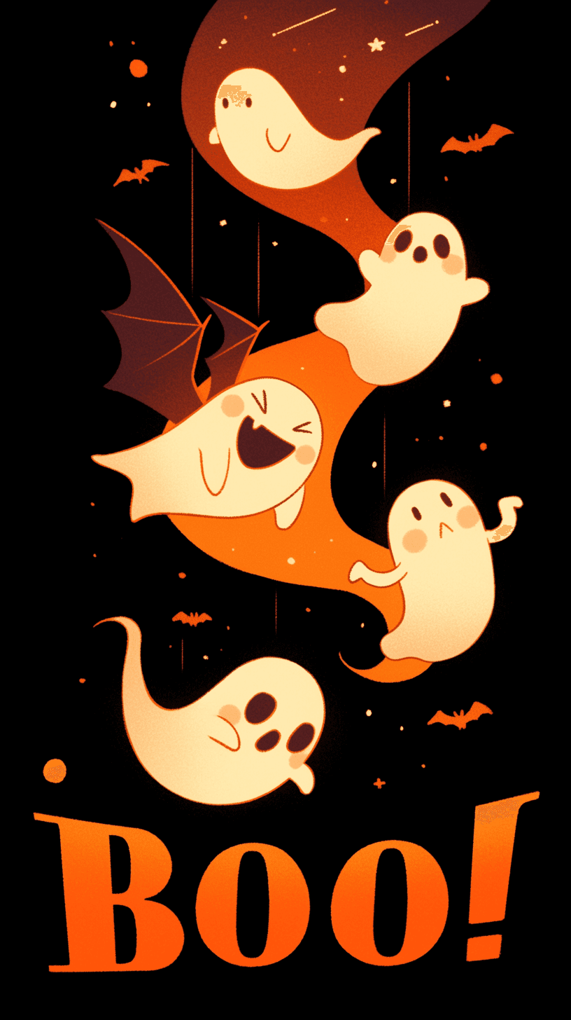 Halloween Ghost 1318 original repeating artwork