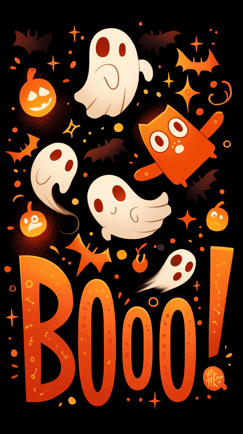 Halloween Ghost 1362 original repeating artwork