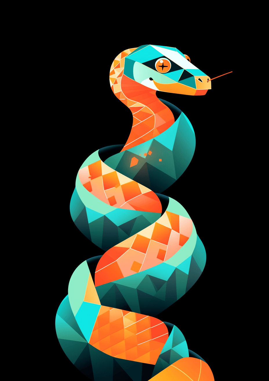 Snake Crew original repeating artwork