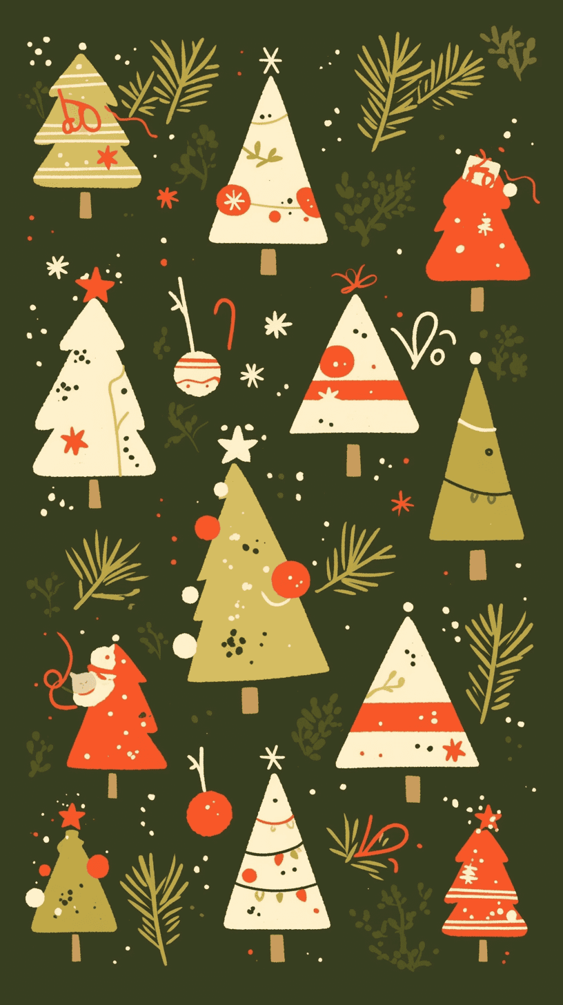 Christmas Tree 472 original repeating artwork