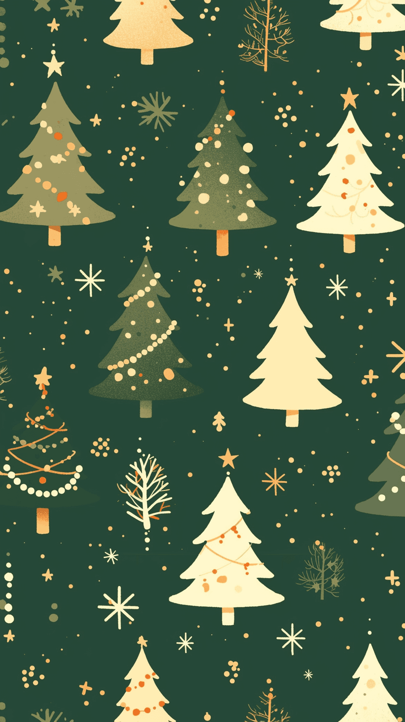 Christmas Tree 009 original repeating artwork