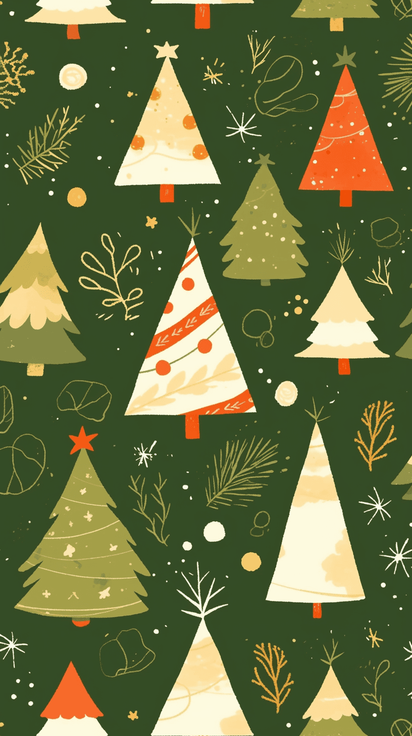 Christmas Tree 603 original repeating artwork
