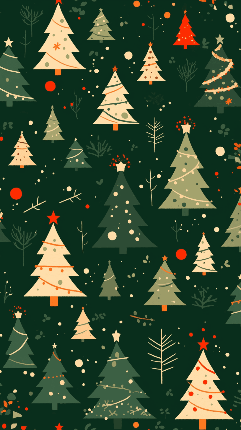 Christmas Tree 005 original repeating artwork