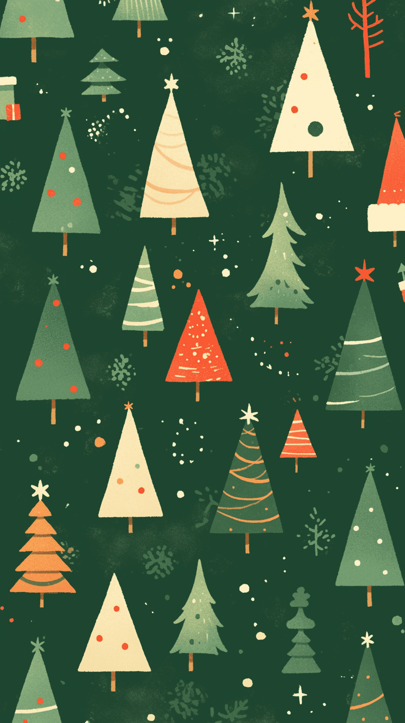 Christmas Tree 388 original repeating artwork
