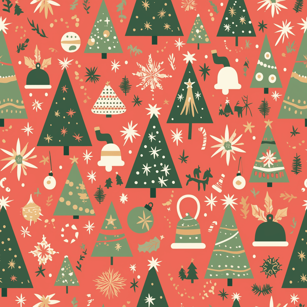 Christmas Tree 018 original repeating artwork