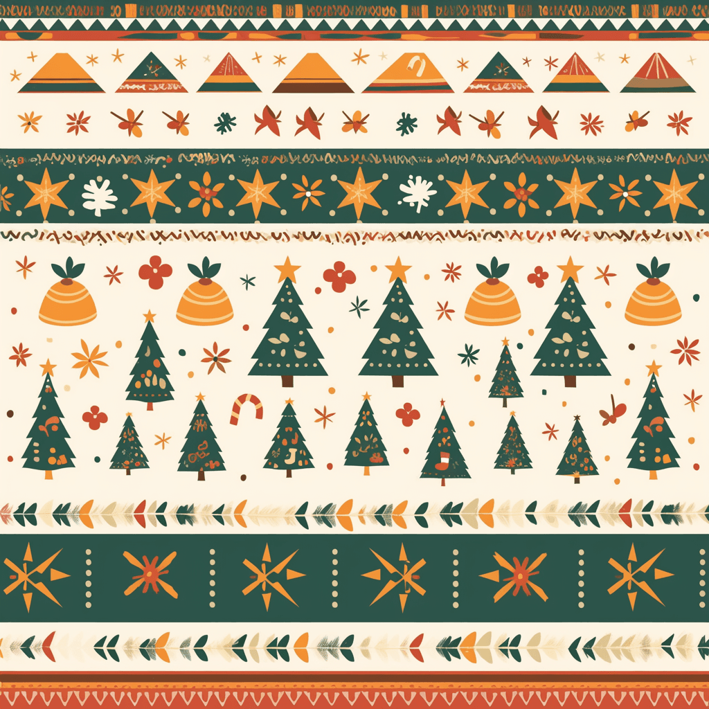 Christmas Tree 729 original repeating artwork