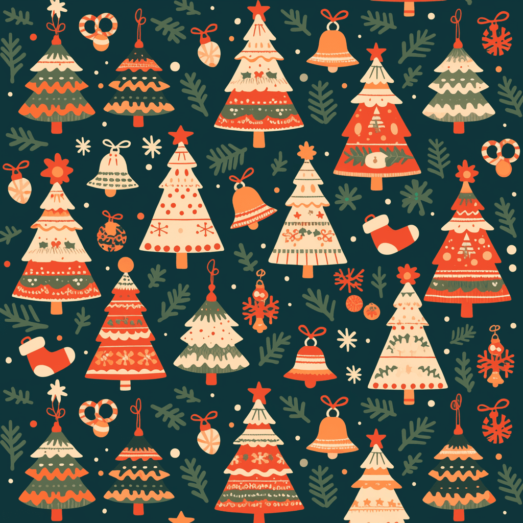 Christmas Tree 315 original repeating artwork