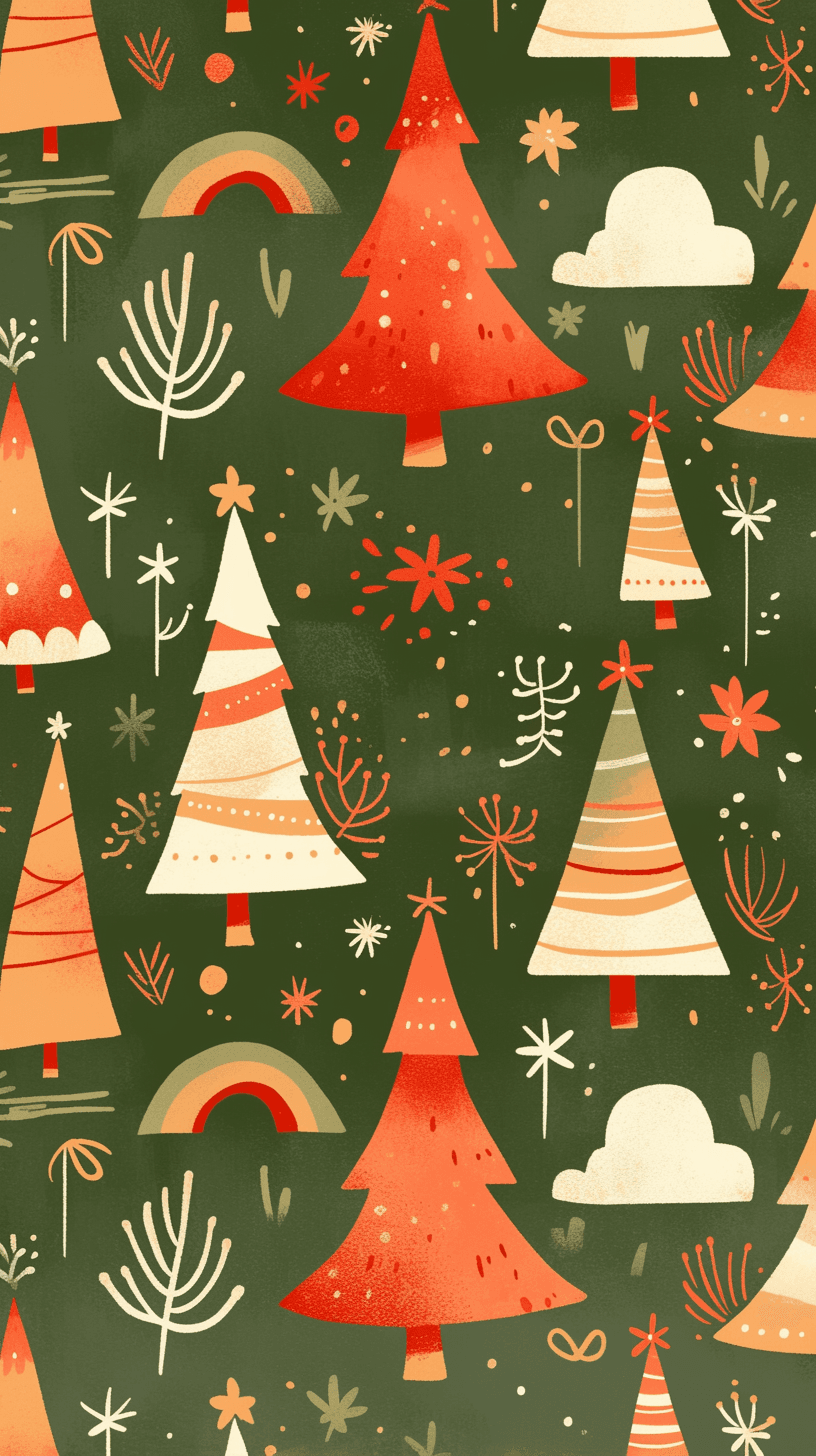 Christmas Tree 805 original repeating artwork