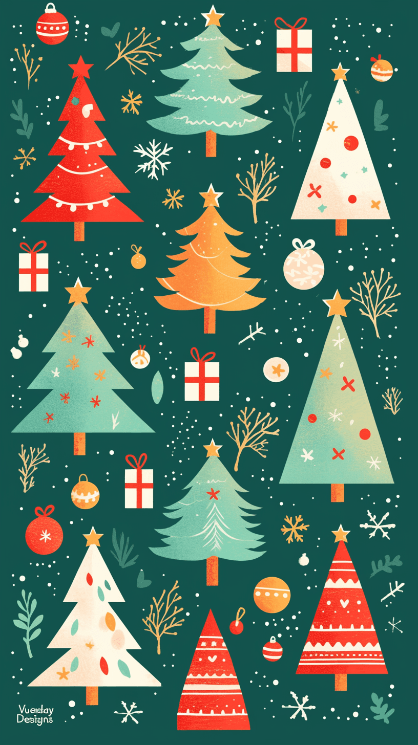 Christmas Tree 815 original repeating artwork