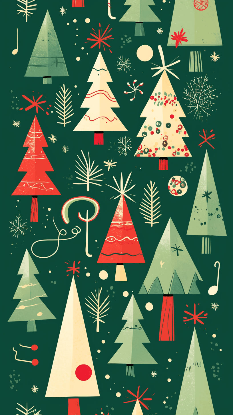 Christmas Tree 641 original repeating artwork