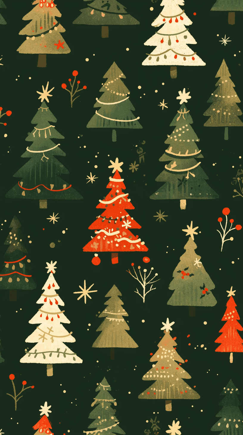 Christmas Tree 814 original repeating artwork