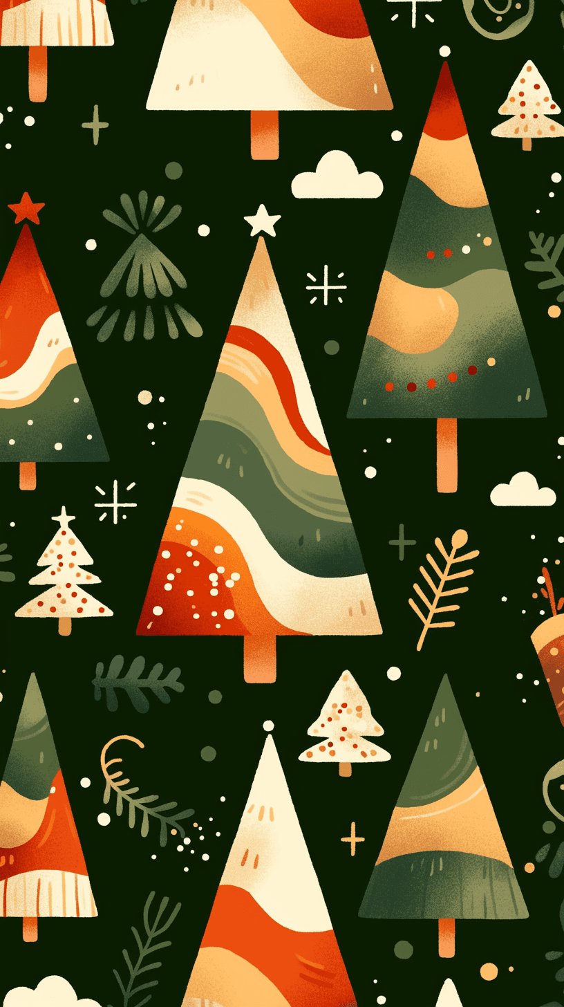 Christmas Tree 122 original repeating artwork