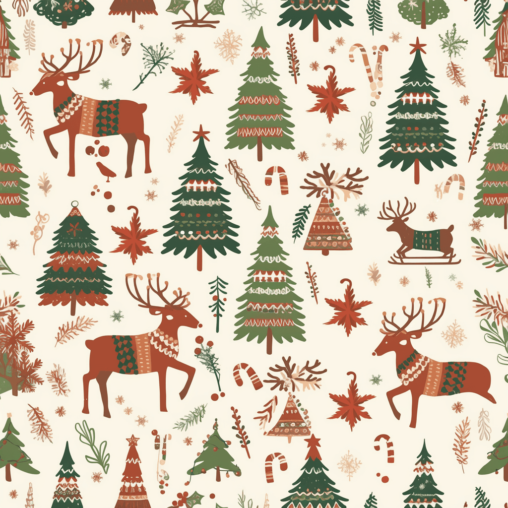 Christmas Tree 656 original repeating artwork