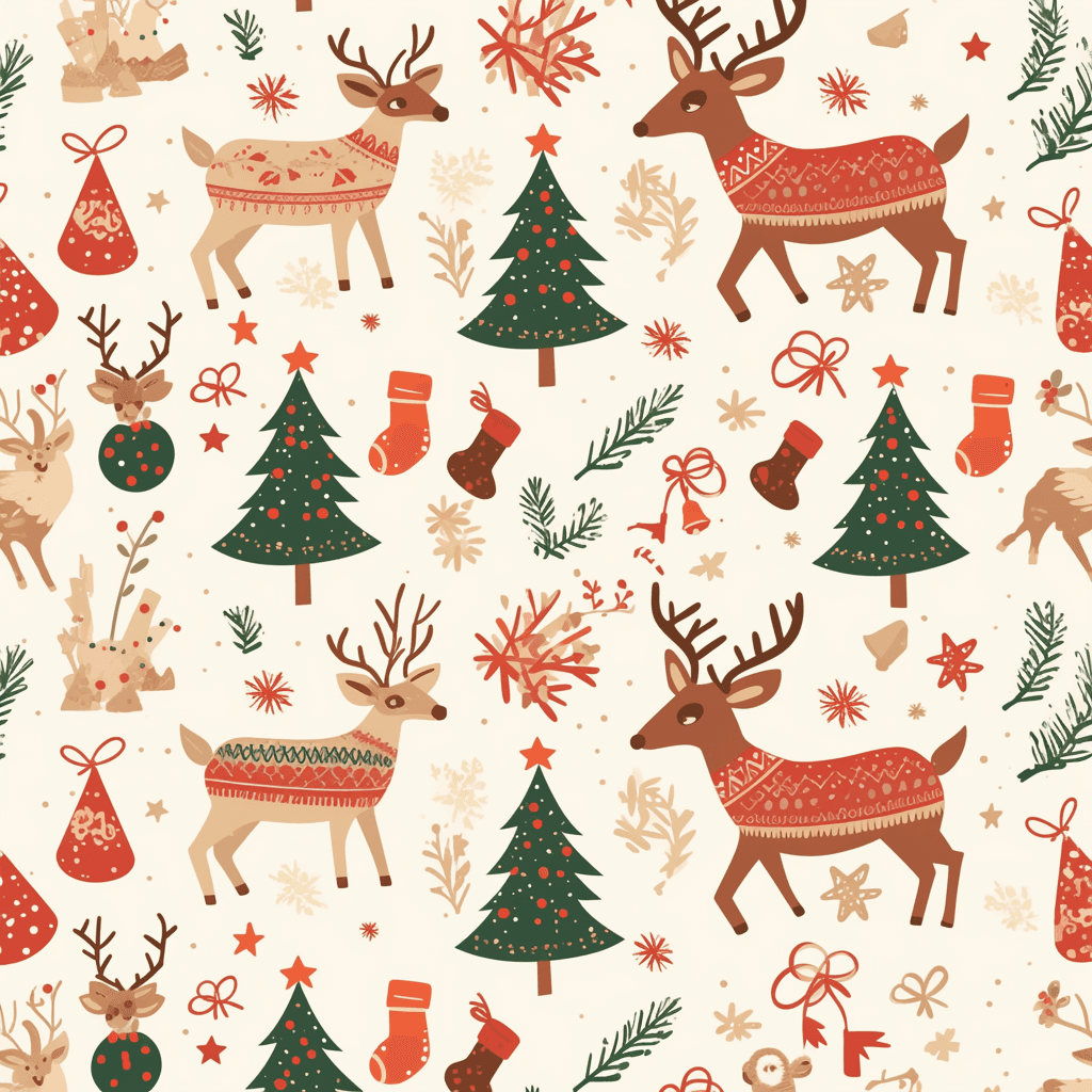 Christmas Tree 727 original repeating artwork