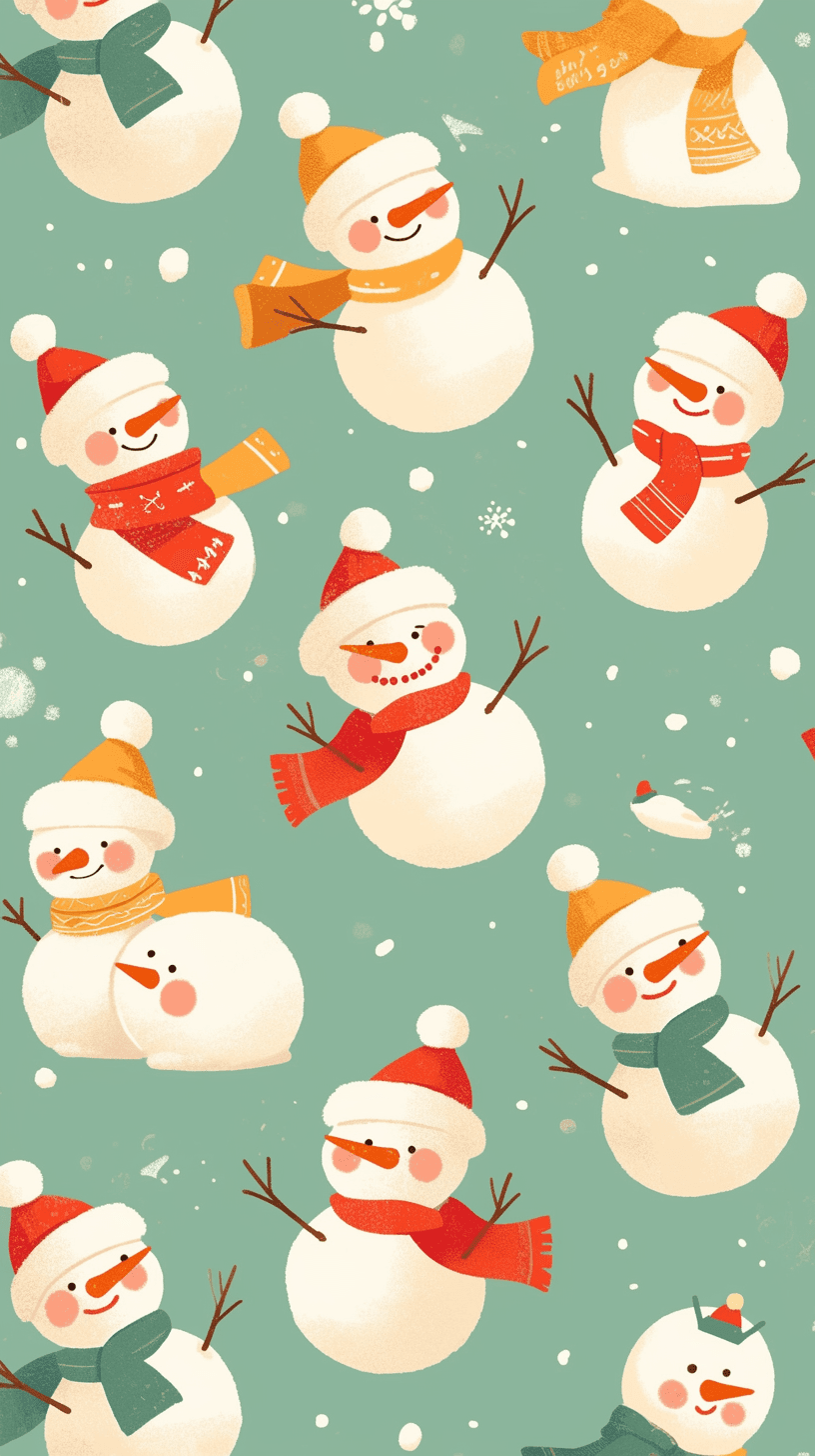 Christmas Santa Amber original repeating artwork