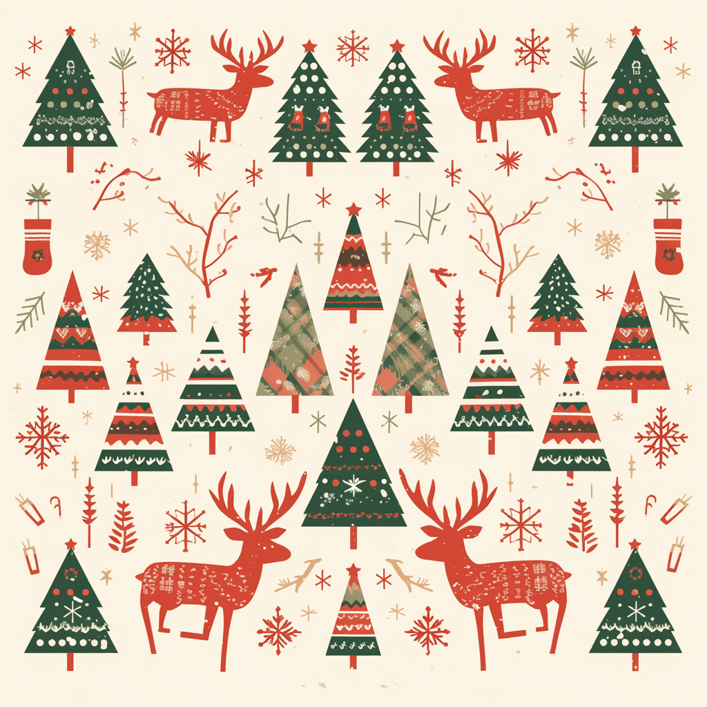Christmas Tree 821 original repeating artwork
